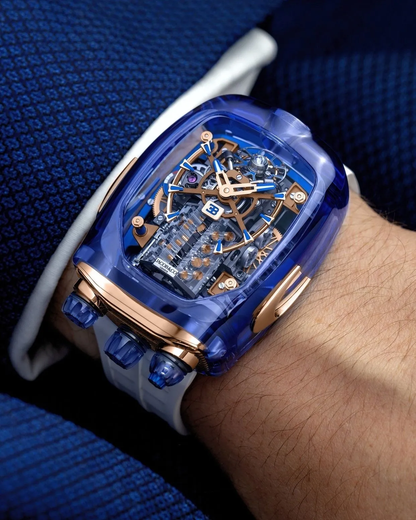 Bugatti Chiron Blue Sapphire Crystal Watch Replica