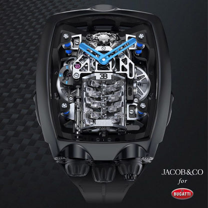 Bugatti Chiron Tourbillon Black Watch Replica