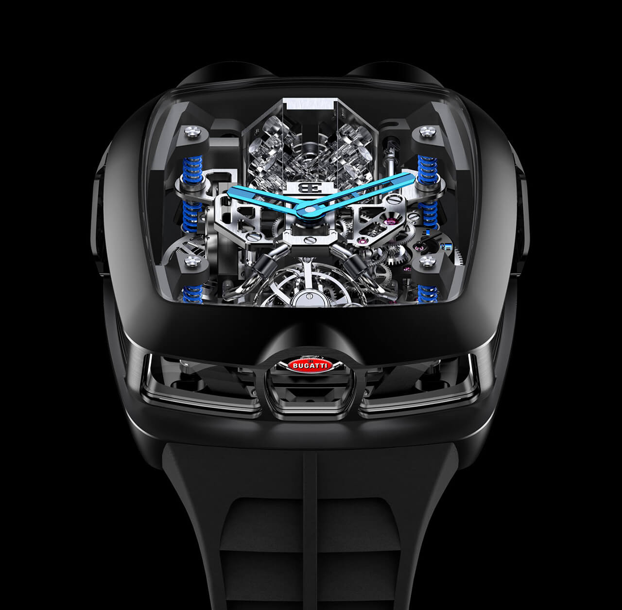 Bugatti Chiron Tourbillon Black Watch Replica