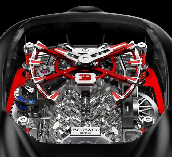 Bugatti Chiron Tourbillon Red & Black Watch